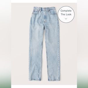Abercrombie high rise 90s Straight Leg Jeans Curve Love